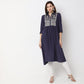Flare Fit Embroidered Kurta