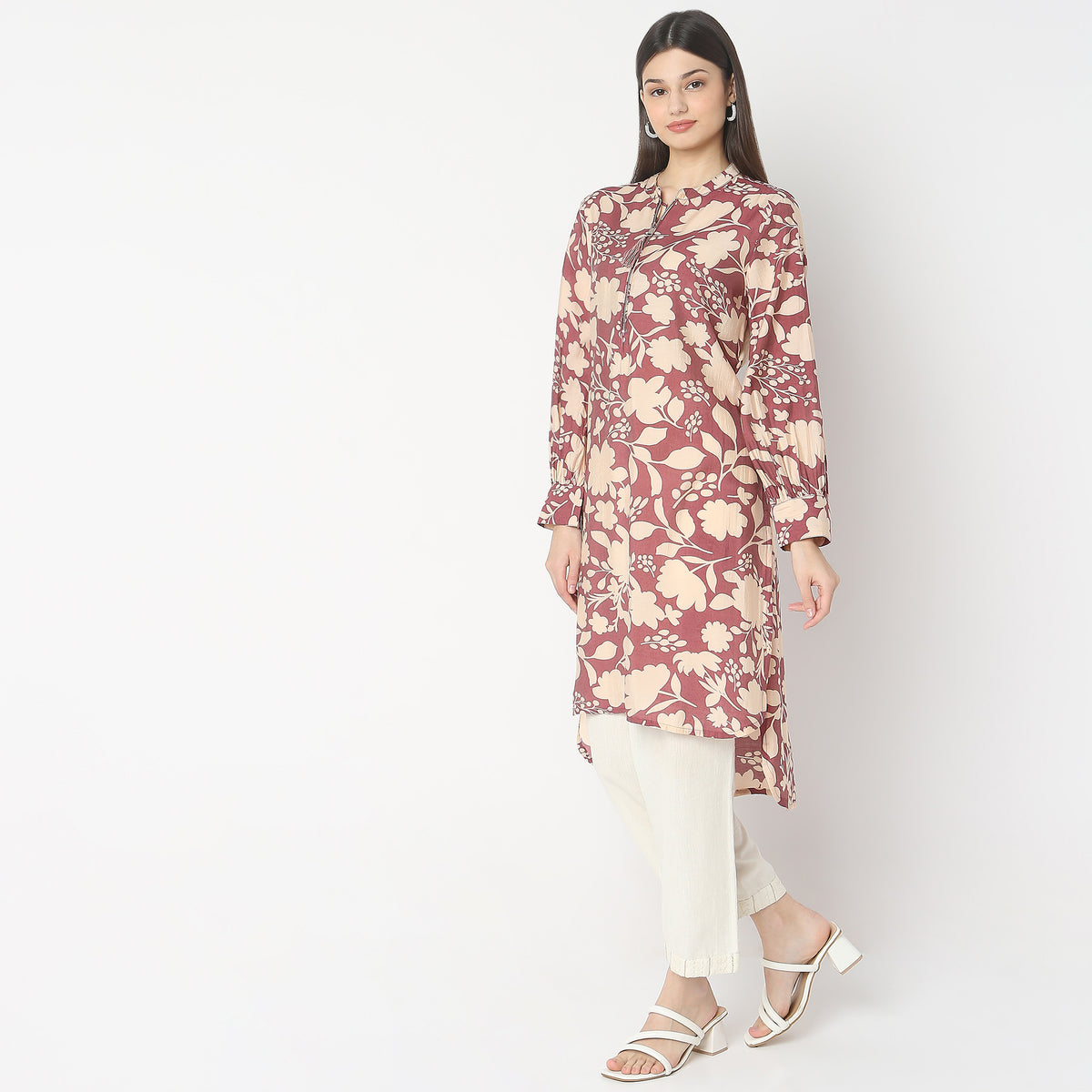 Flare Fit Printed Kurta