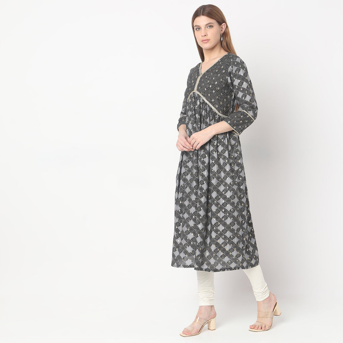 Straight Fit Printed Kurta