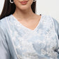 Straight Fit Embroidered Kurta