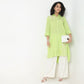 Embroidered Above Knee Flared Workday Staples High-Low Kurta