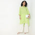Embroidered Above Knee Flared Workday Staples High-Low Kurta