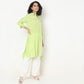 Embroidered Above Knee Flared Workday Staples High-Low Kurta