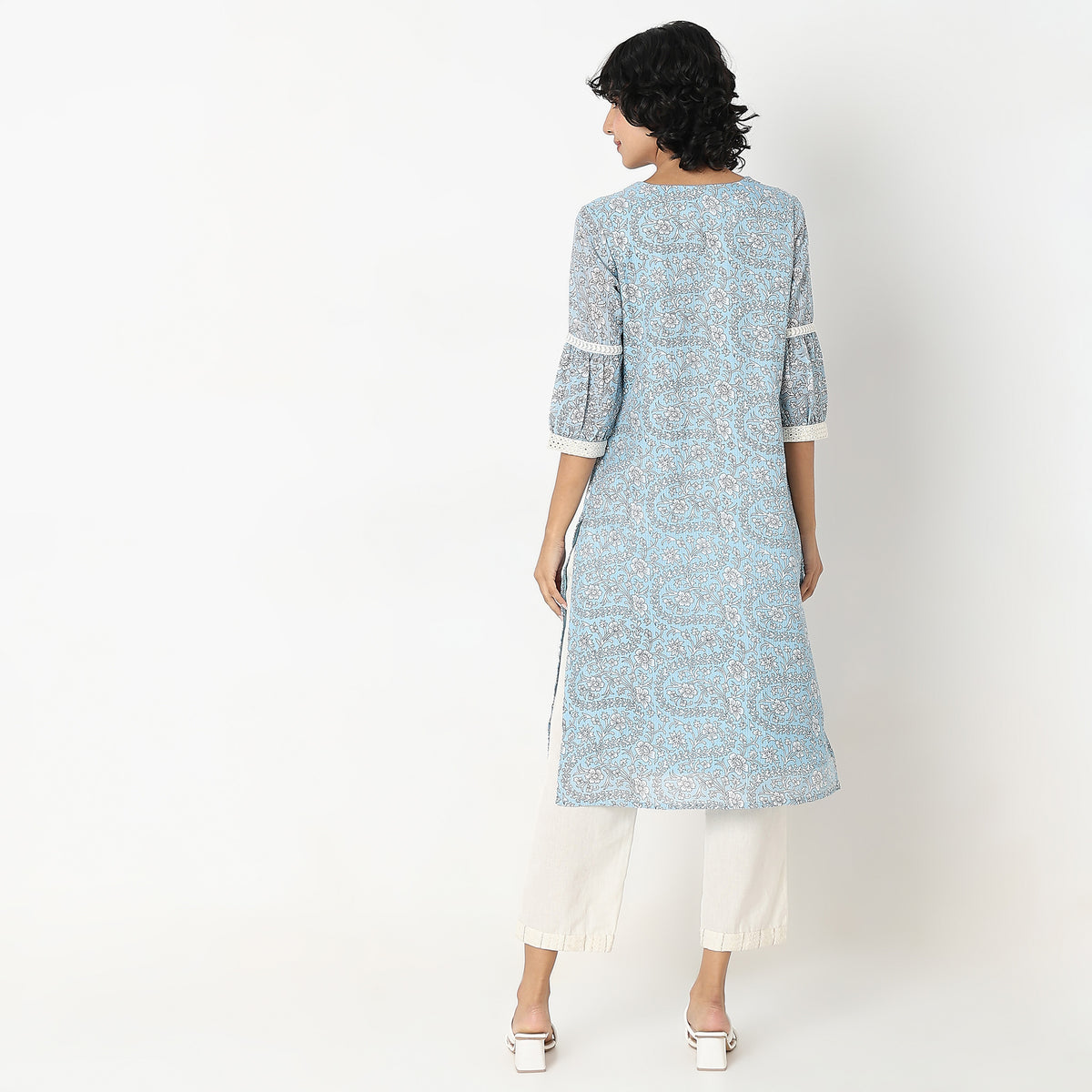 Straight Fit Printed Kurta