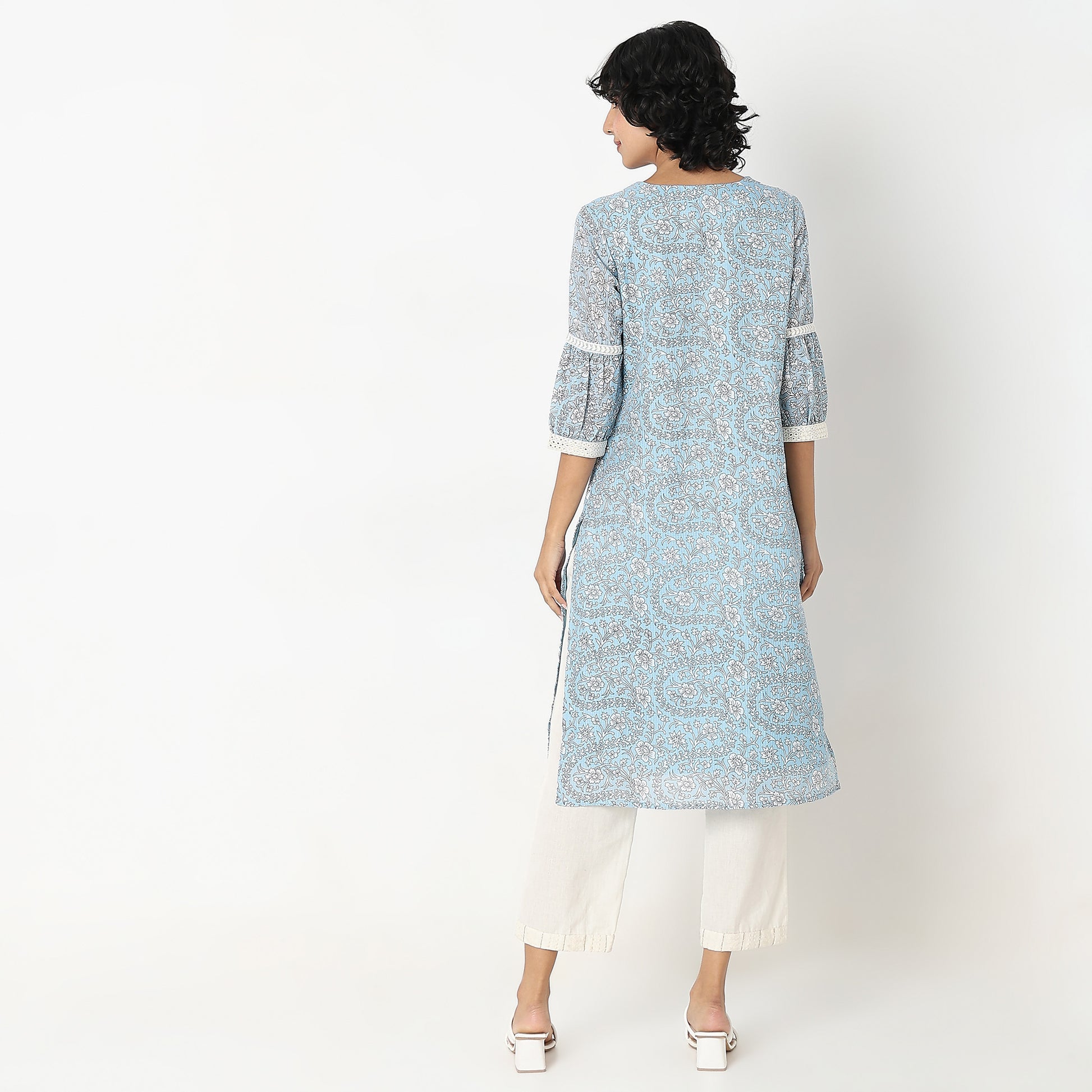 Straight Fit Printed Kurta