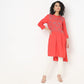 Regular Fit Embroidered Kurta