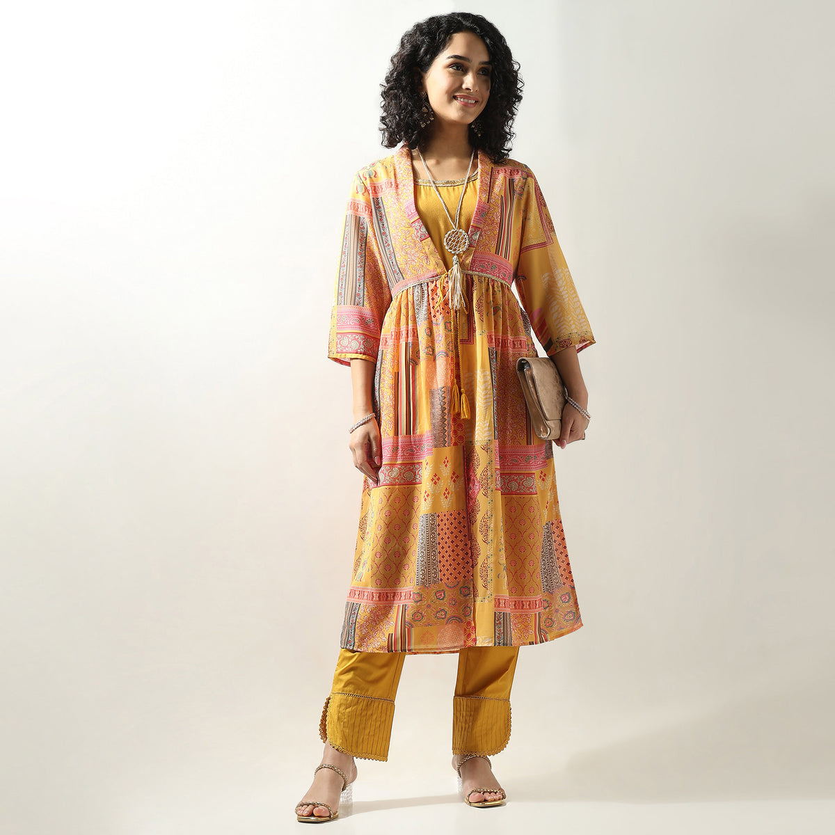 Flare Fit Printed Kurta