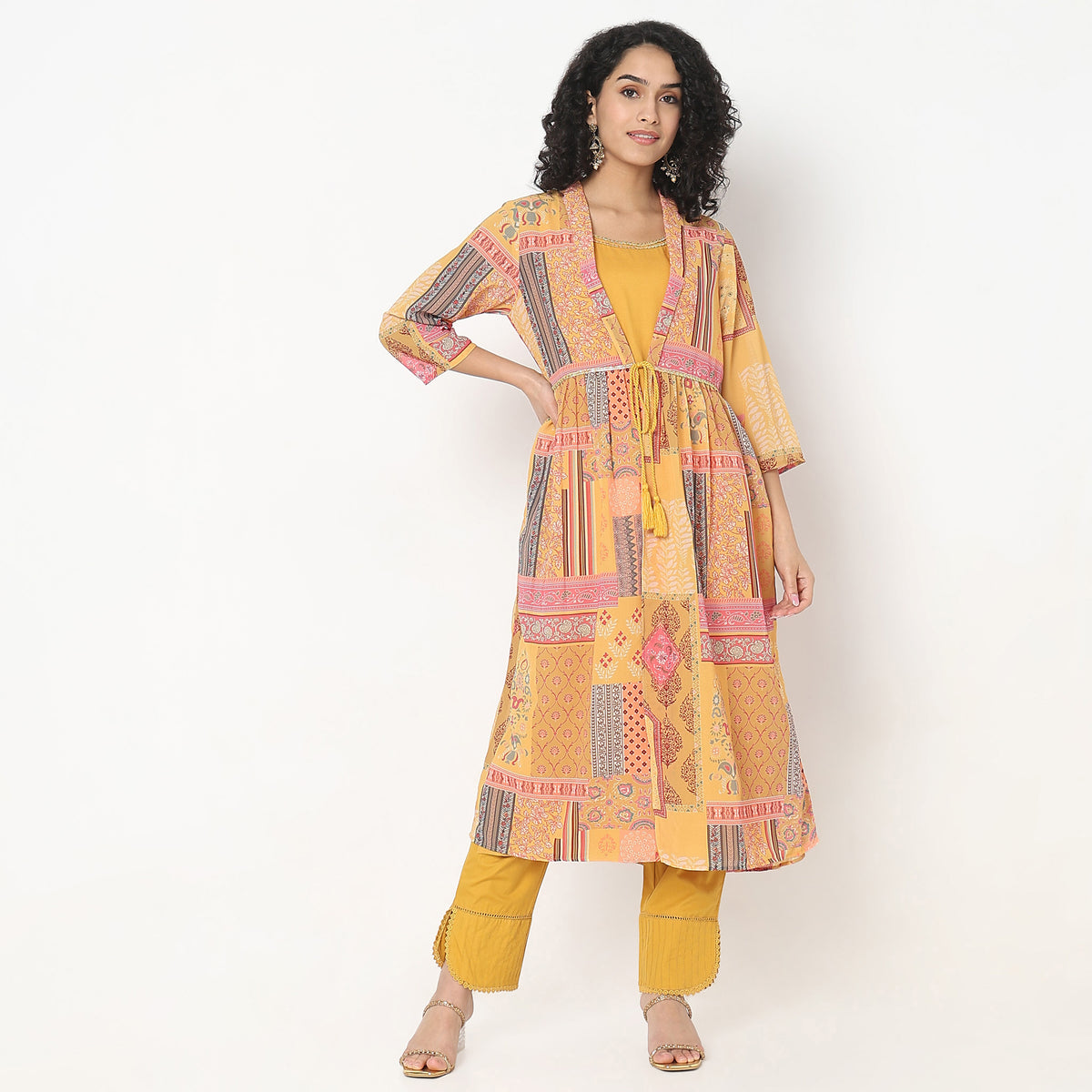 Flare Fit Printed Kurta