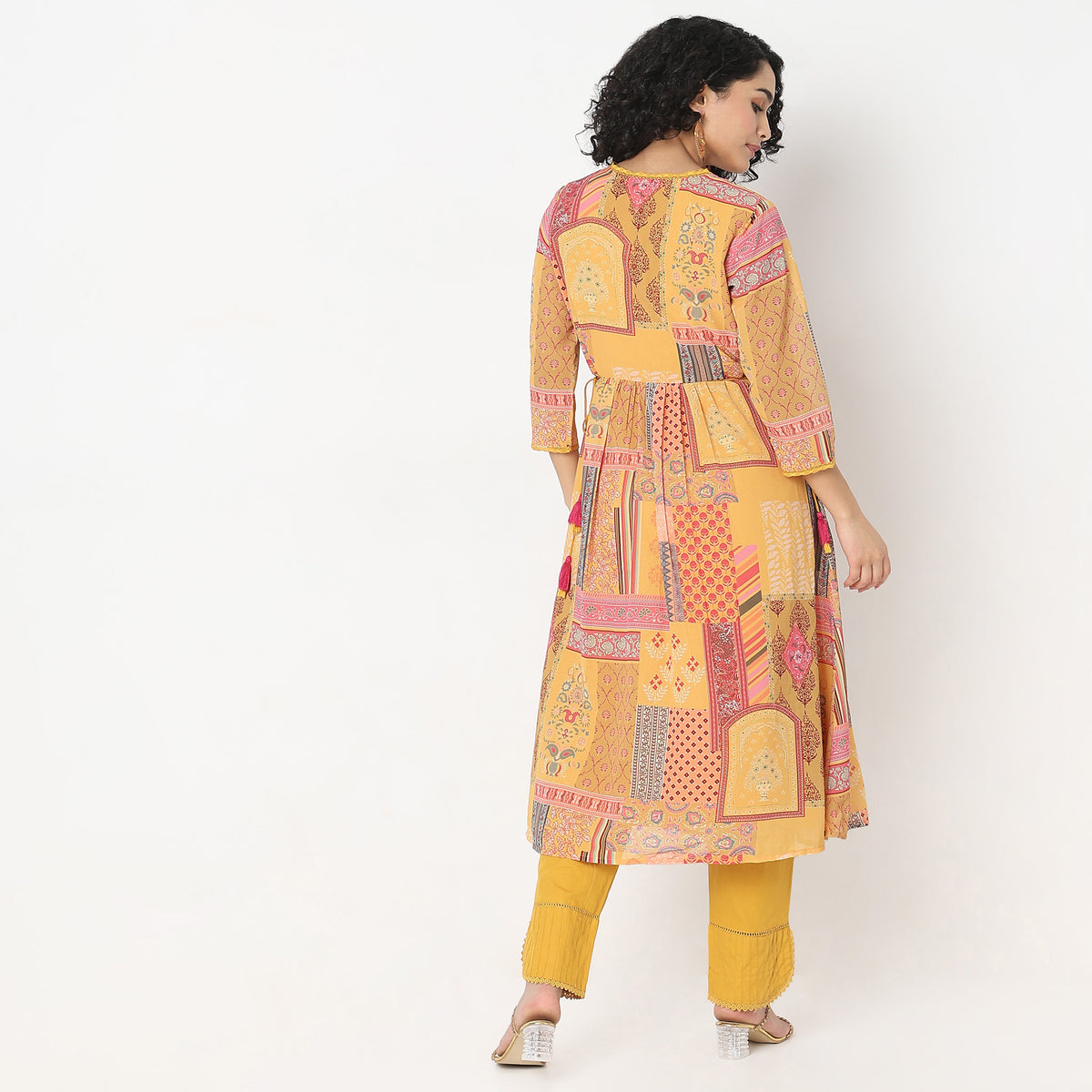 Flare Fit Printed Kurta