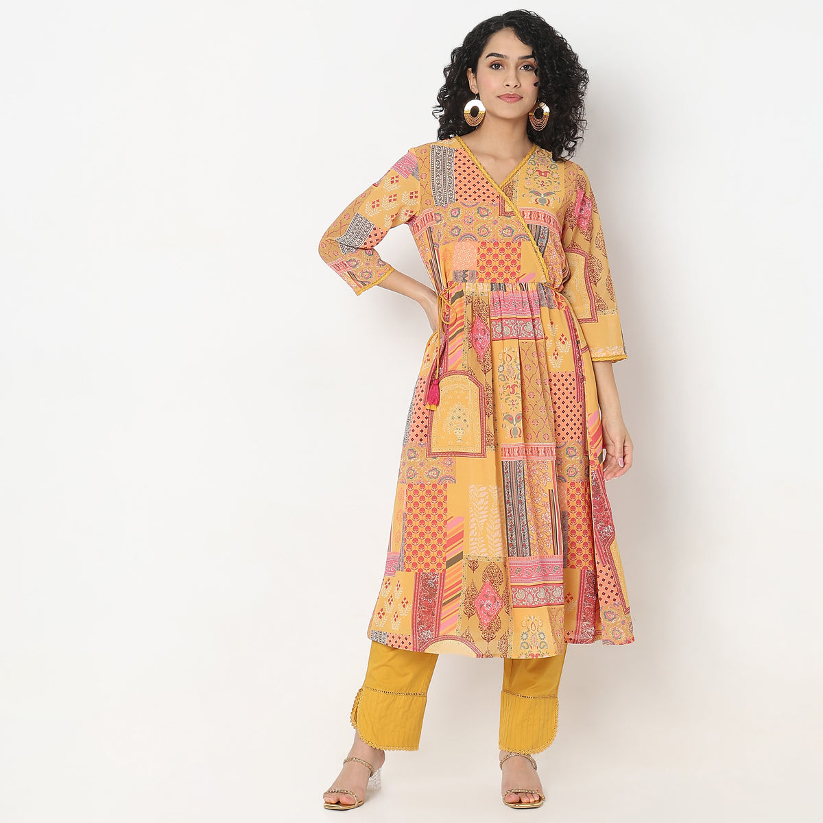 Flare Fit Printed Kurta