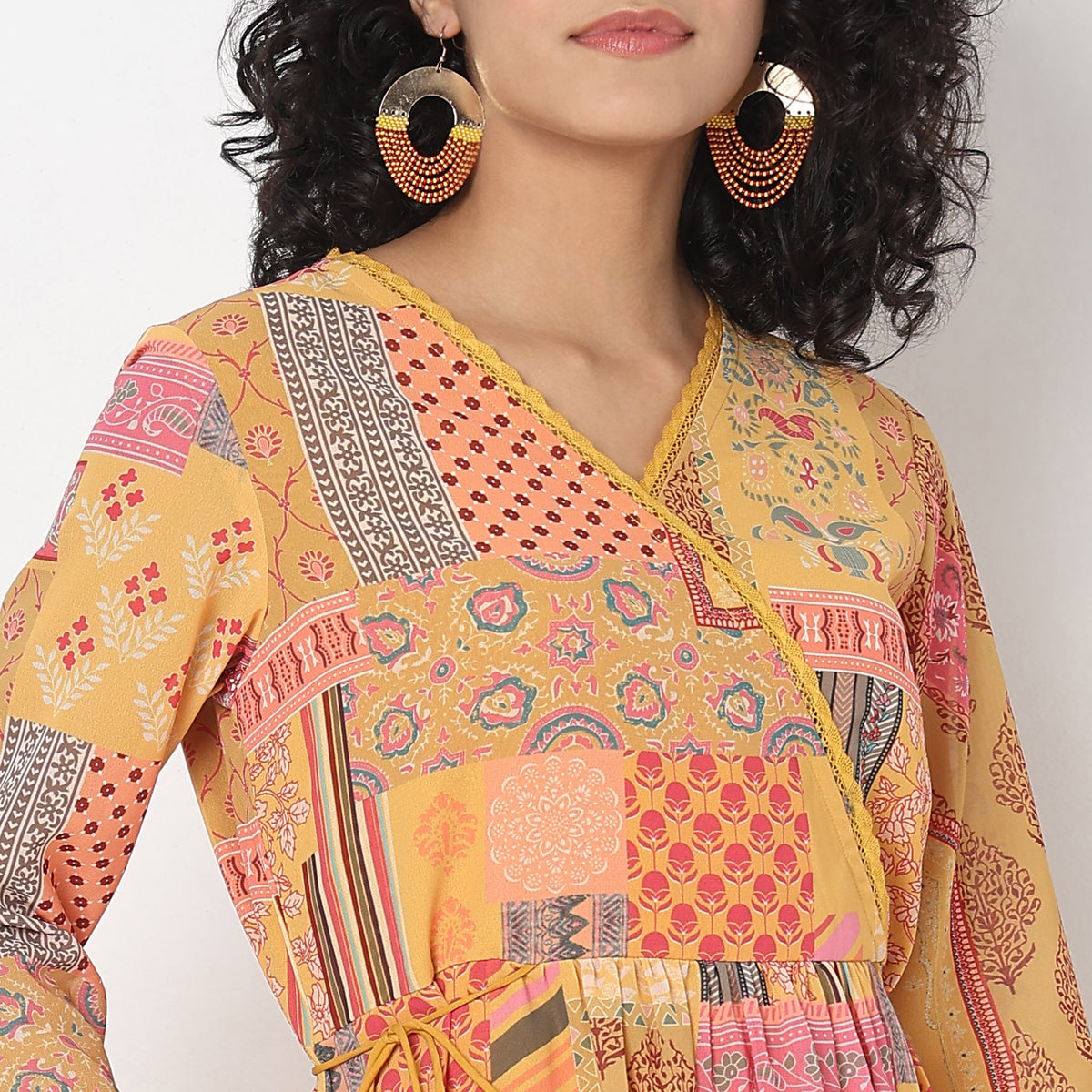 Flare Fit Printed Kurta