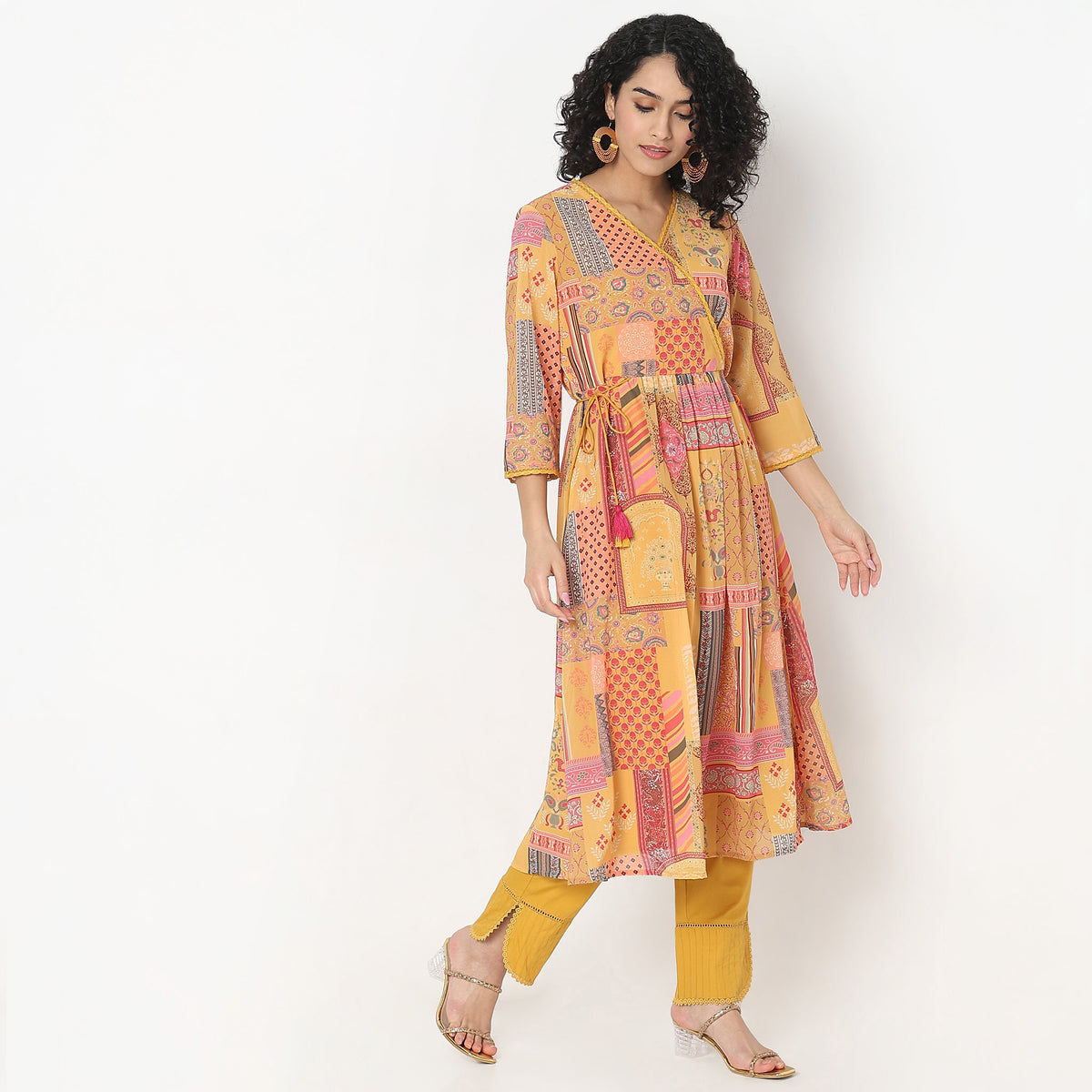 Flare Fit Printed Kurta