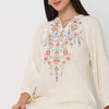 Flare Fit Embroidered Kurta