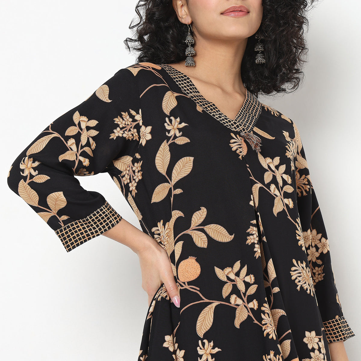 Flare Fit Printed Kurta