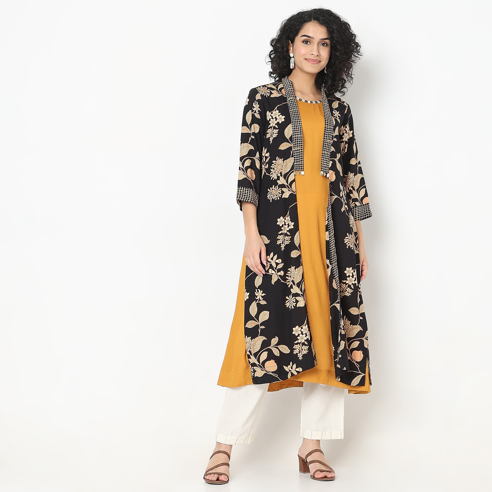Flare Fit Printed Kurta