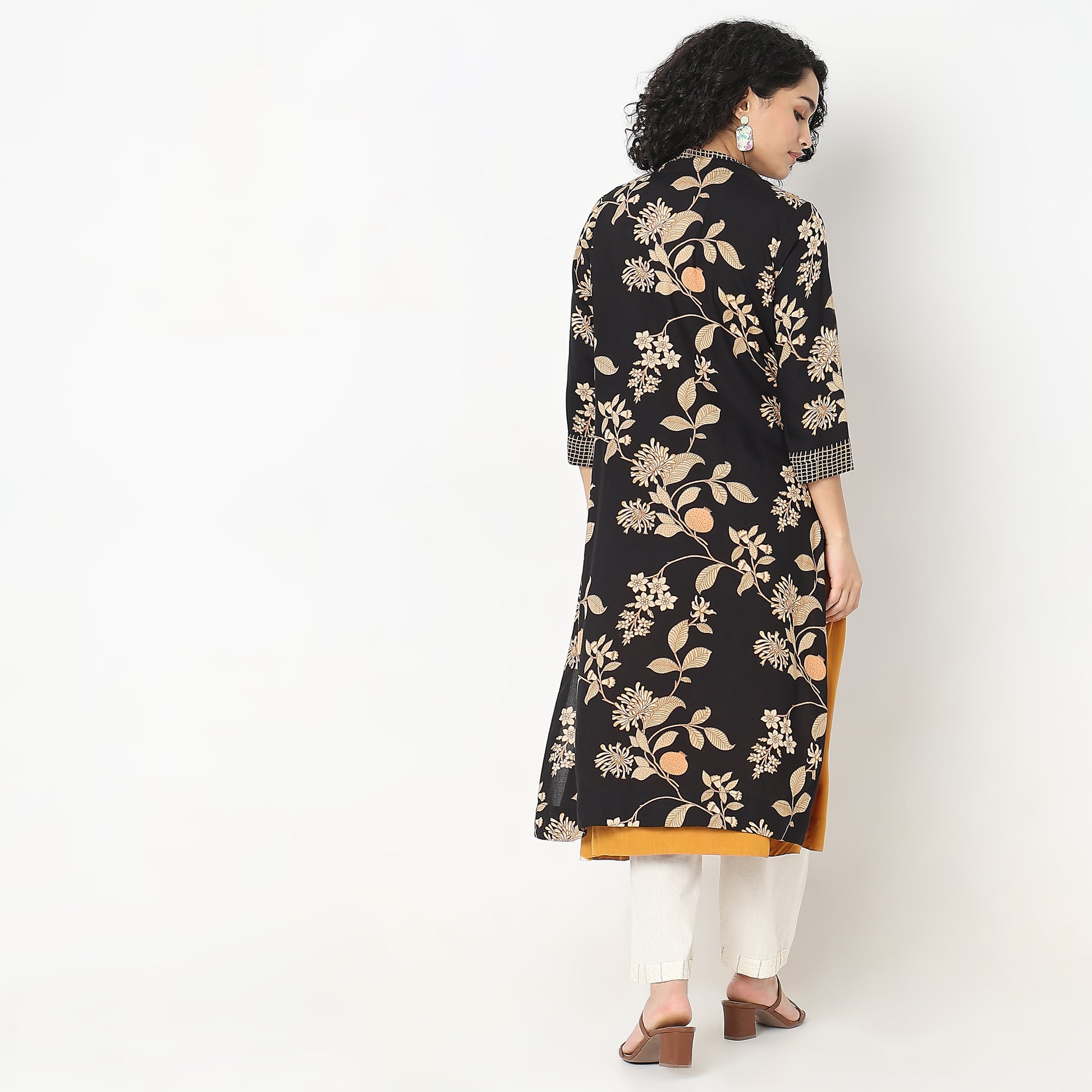 Flare Fit Printed Kurta