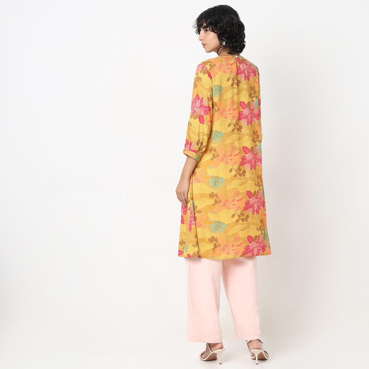 Flare Fit Printed Kurta