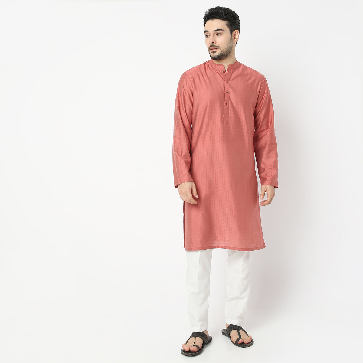 Regular Fit Solid Kurta