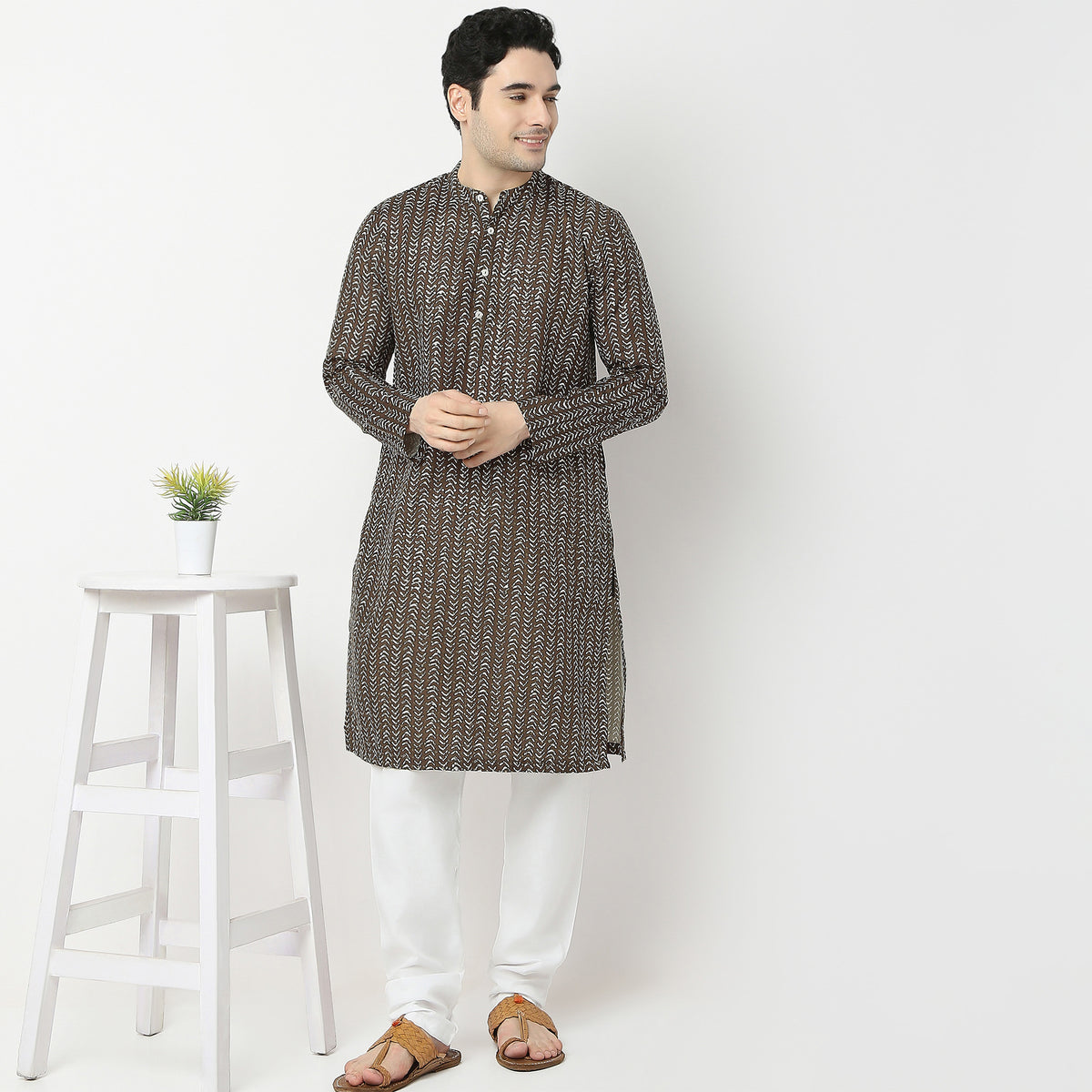 Regular Fit Printed Kurta