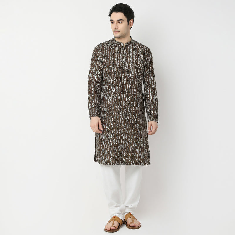 Regular Fit Printed Kurta