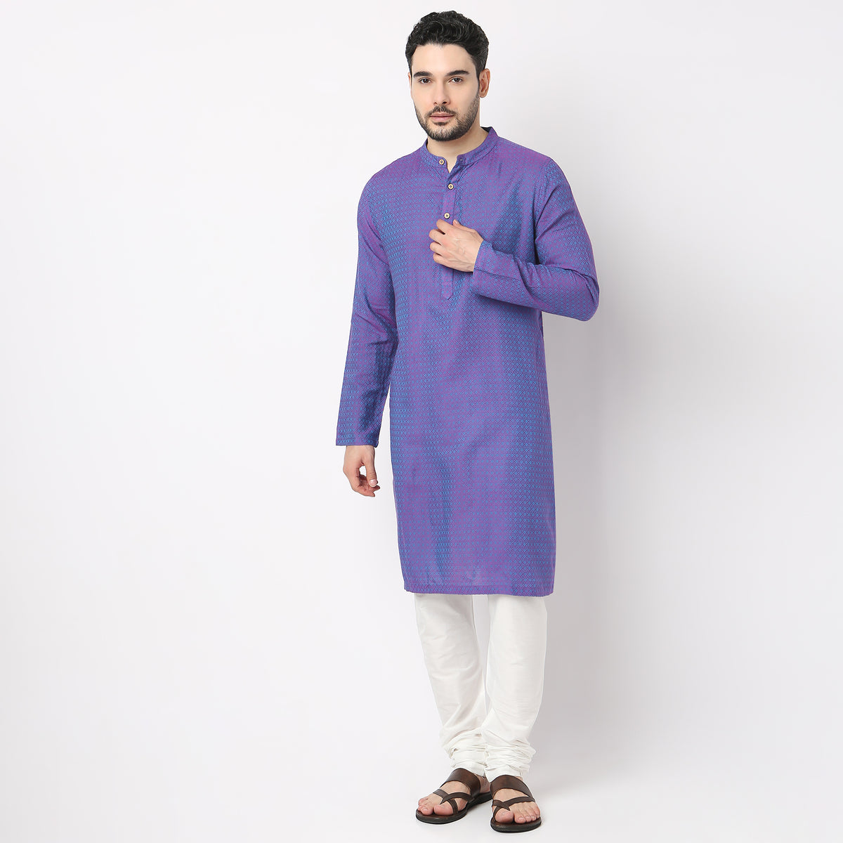 Regular Fit Structured Kurta