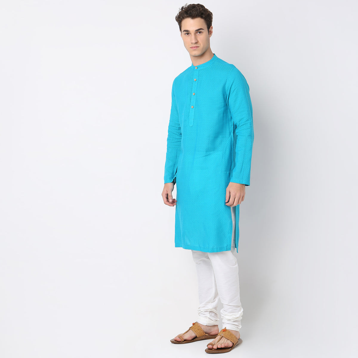 Regular Fit Structured Kurta