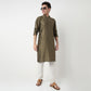 Buy Men Straight Fit Embroidered Full Sleeve Kurta  - Style Union