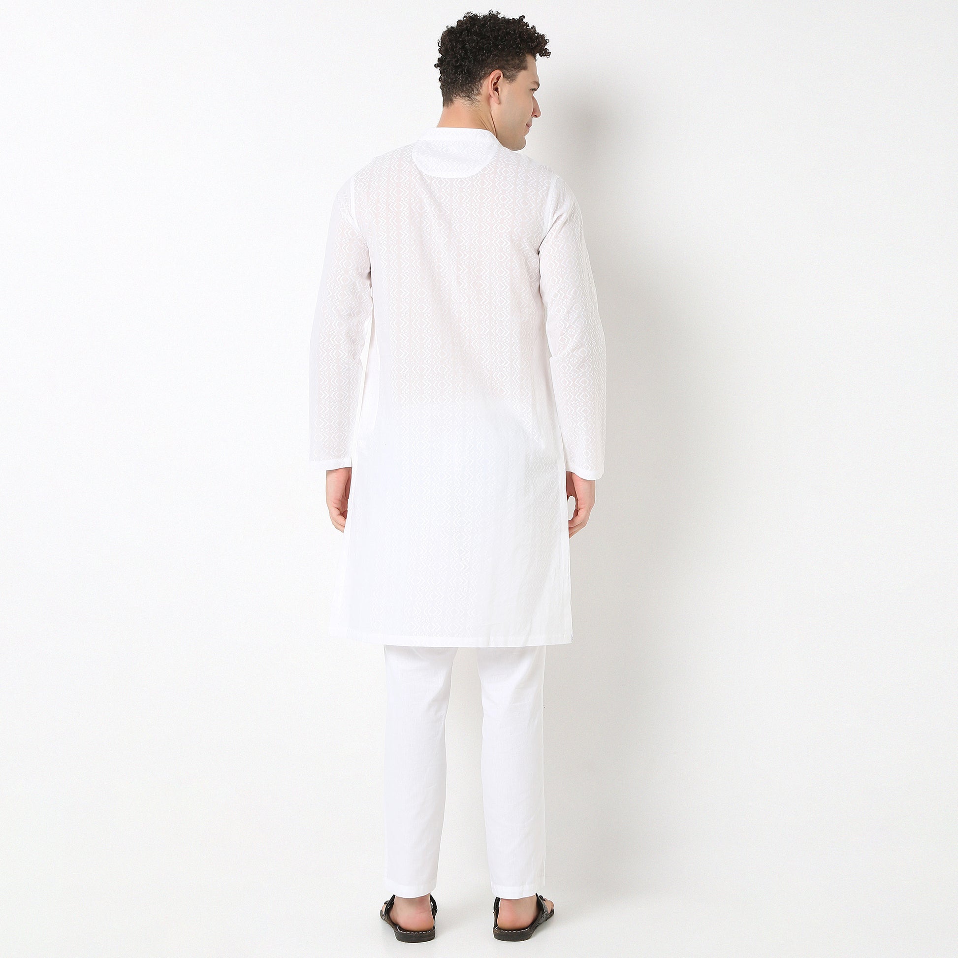 Straight Fit Lapet Long Kurta