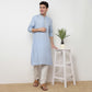 Buy Men Straight Fit Striped Full Sleeve Kurta  - Style Union