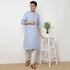 Buy Men Straight Fit Striped Full Sleeve Kurta  - Style Union