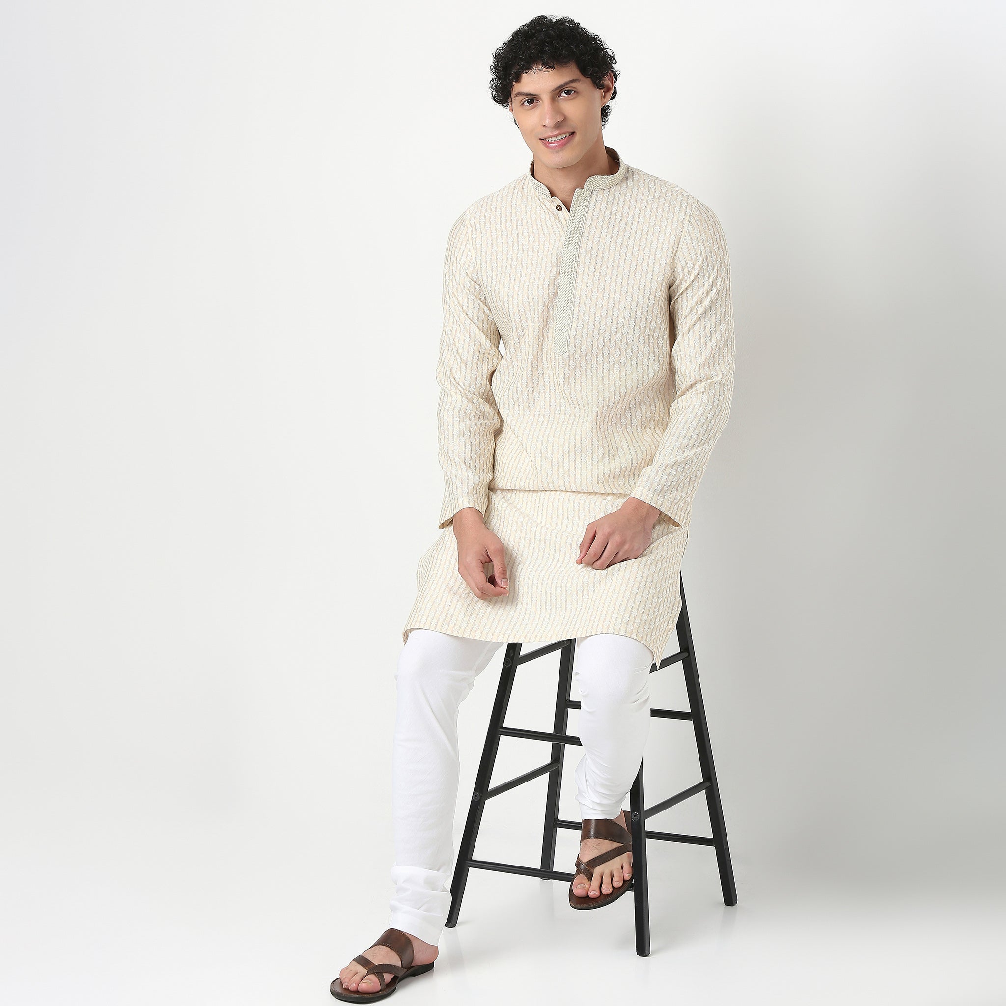 Jacquard Long Kurta