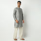 Straight Fit Printed Mandarin Collar Kurta