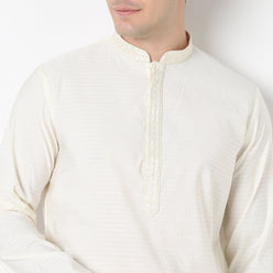 Jacquard Straight Long Kurta