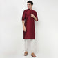 Buy Men Straight Fit Digital Printed Full Sleeve Kurta  - Style Union