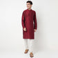 Buy Men Straight Fit Digital Printed Full Sleeve Kurta  - Style Union