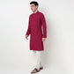Buy Men Straight Fit Printed Full Sleeve Kurta  - Style Union