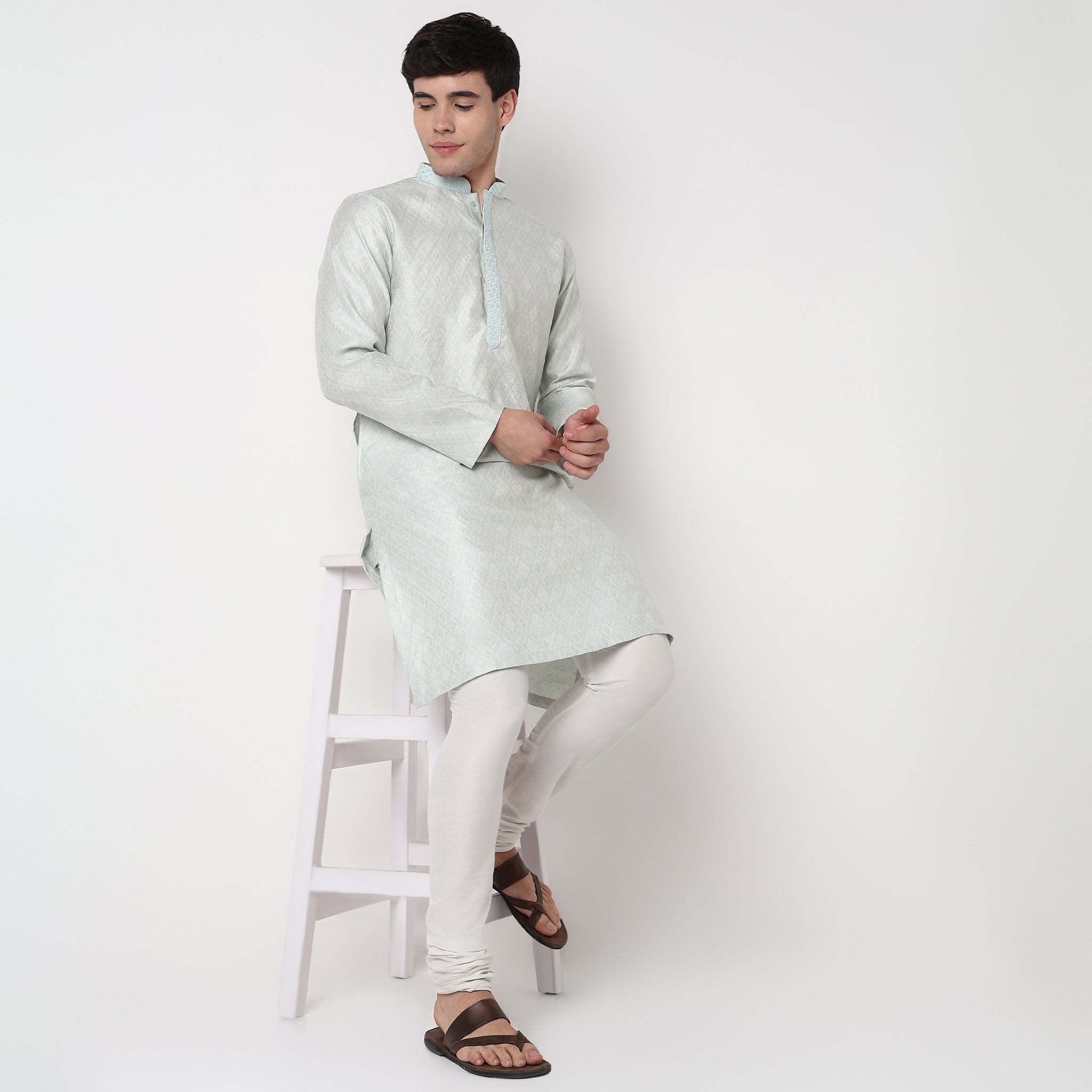 Jacquard Long Kurta
