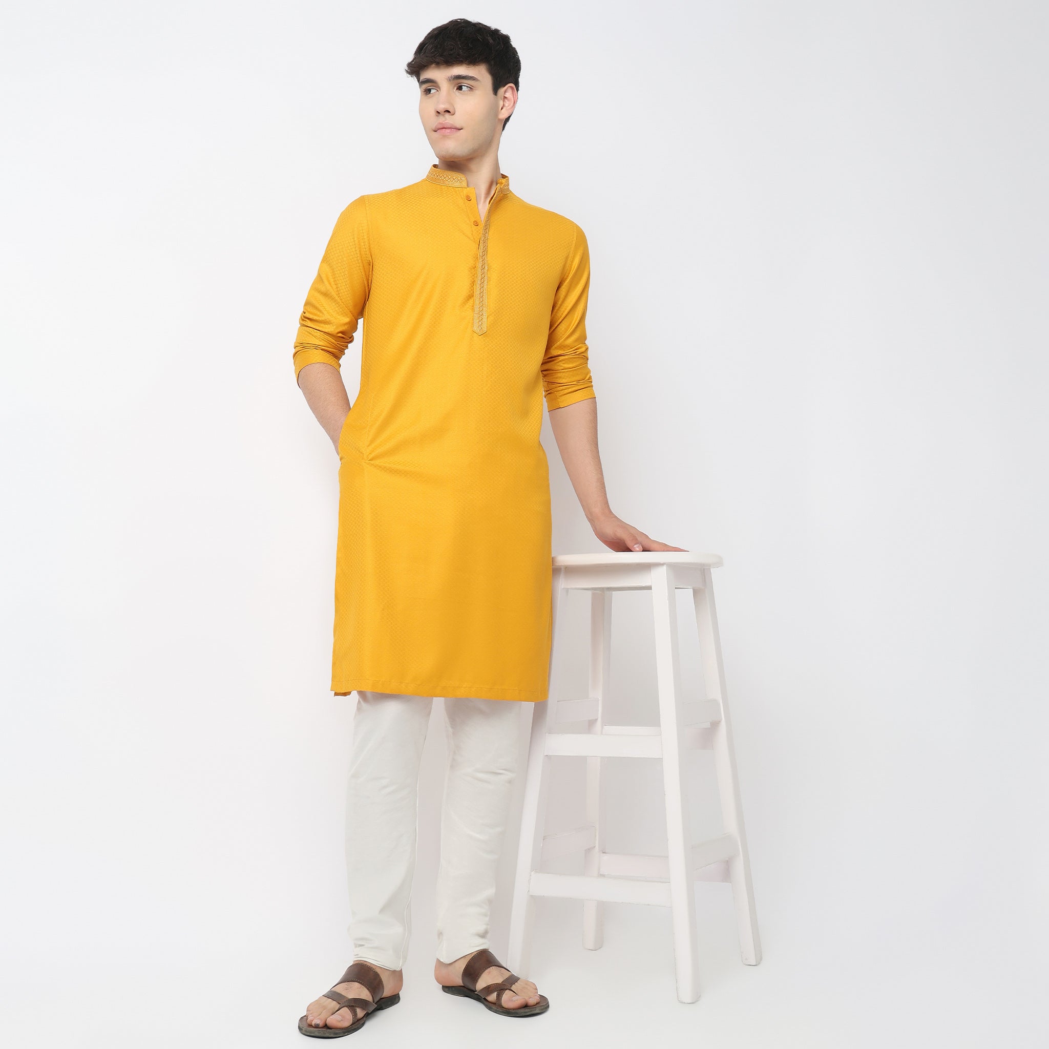 Jacquard Long Kurta