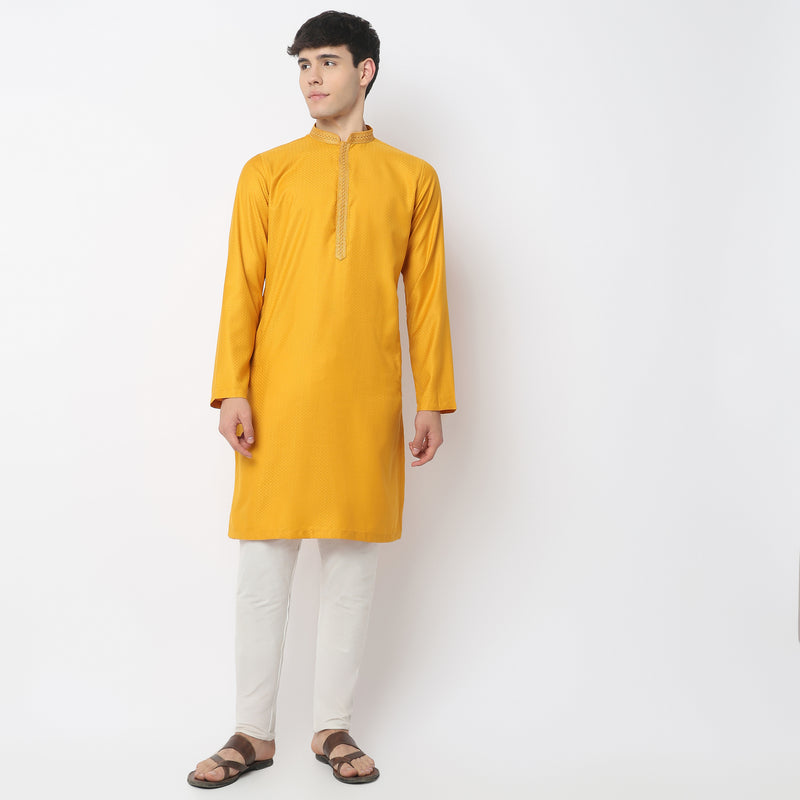 Jacquard Long Kurta