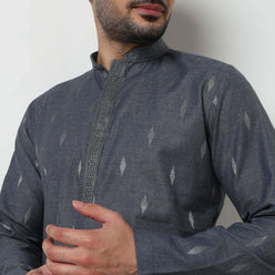 Dobby Jacquard Long Kurta