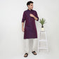 Buy Men Straight Fit Jacquard Full Sleeve Kurta  - Style Union