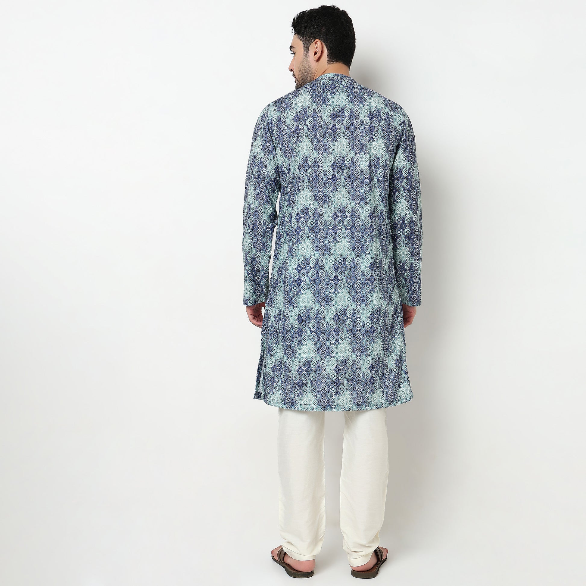 Digi Schiffli Long Kurta