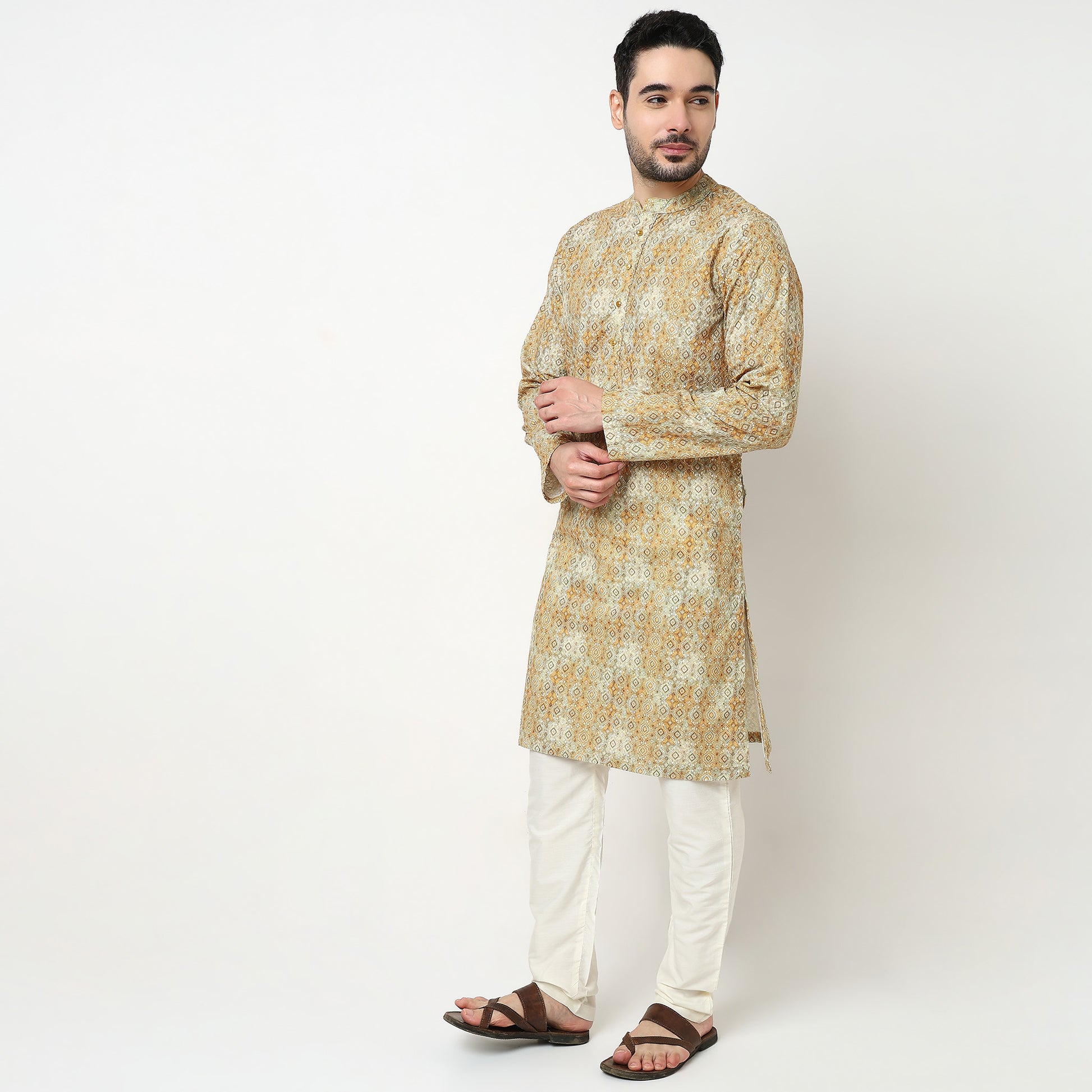 Digi Schiffli Long Kurta