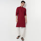 Buy Men Straight Fit Embroidered Full Sleeve Kurta  - Style Union