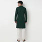 Buy Men Straight Fit Embroidered Full Sleeve Kurta  - Style Union
