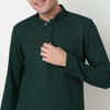 Buy Men Straight Fit Embroidered Full Sleeve Kurta  - Style Union