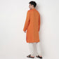 Buy Men Straight Fit Structured Full Sleeve Kurta  - Style Union