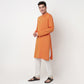 Buy Men Straight Fit Structured Full Sleeve Kurta  - Style Union
