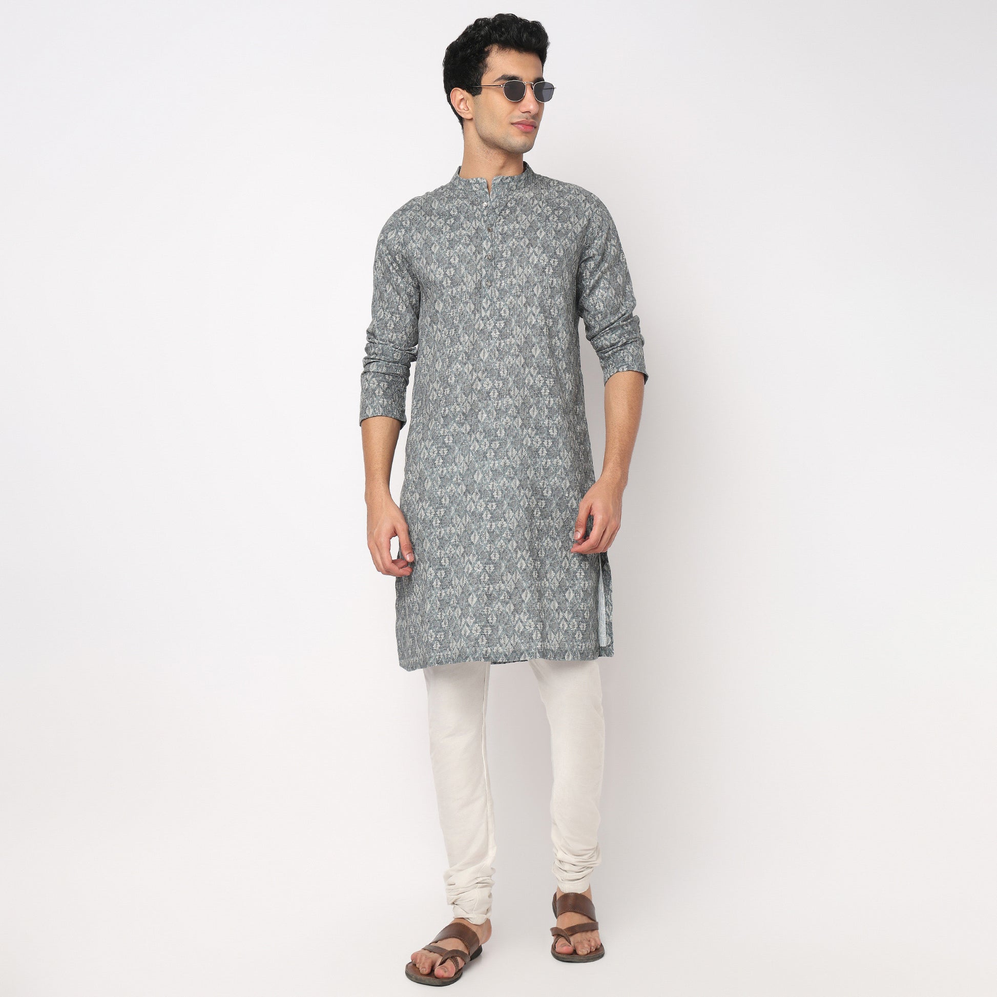 Digi Print Straight Long Kurta