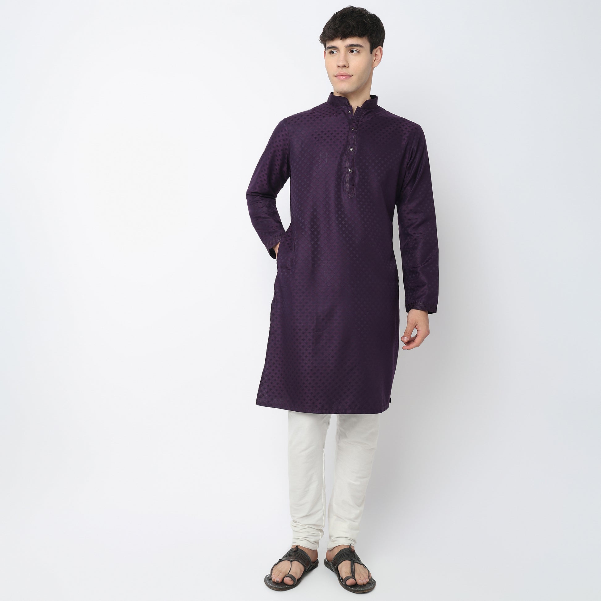 Jacquard Long Kurta